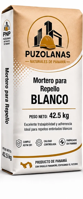 Saco de mortero para repello blanco PNP